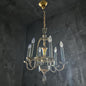 Antique Brass Chandelier ‘Colonial Revival’ (Rewired)