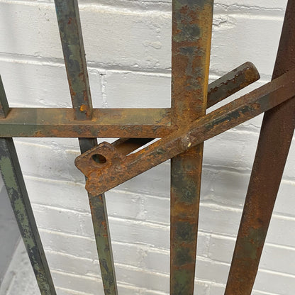 Antique Iron Garden Gate Set