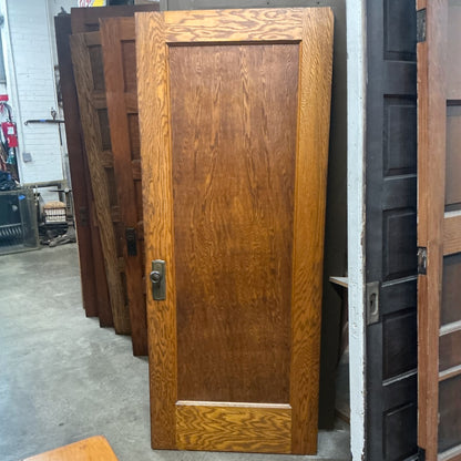 Vintage Oak Flat Panel Interior Door