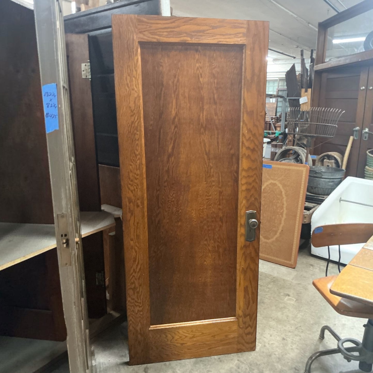 Vintage Oak Flat Panel Interior Door