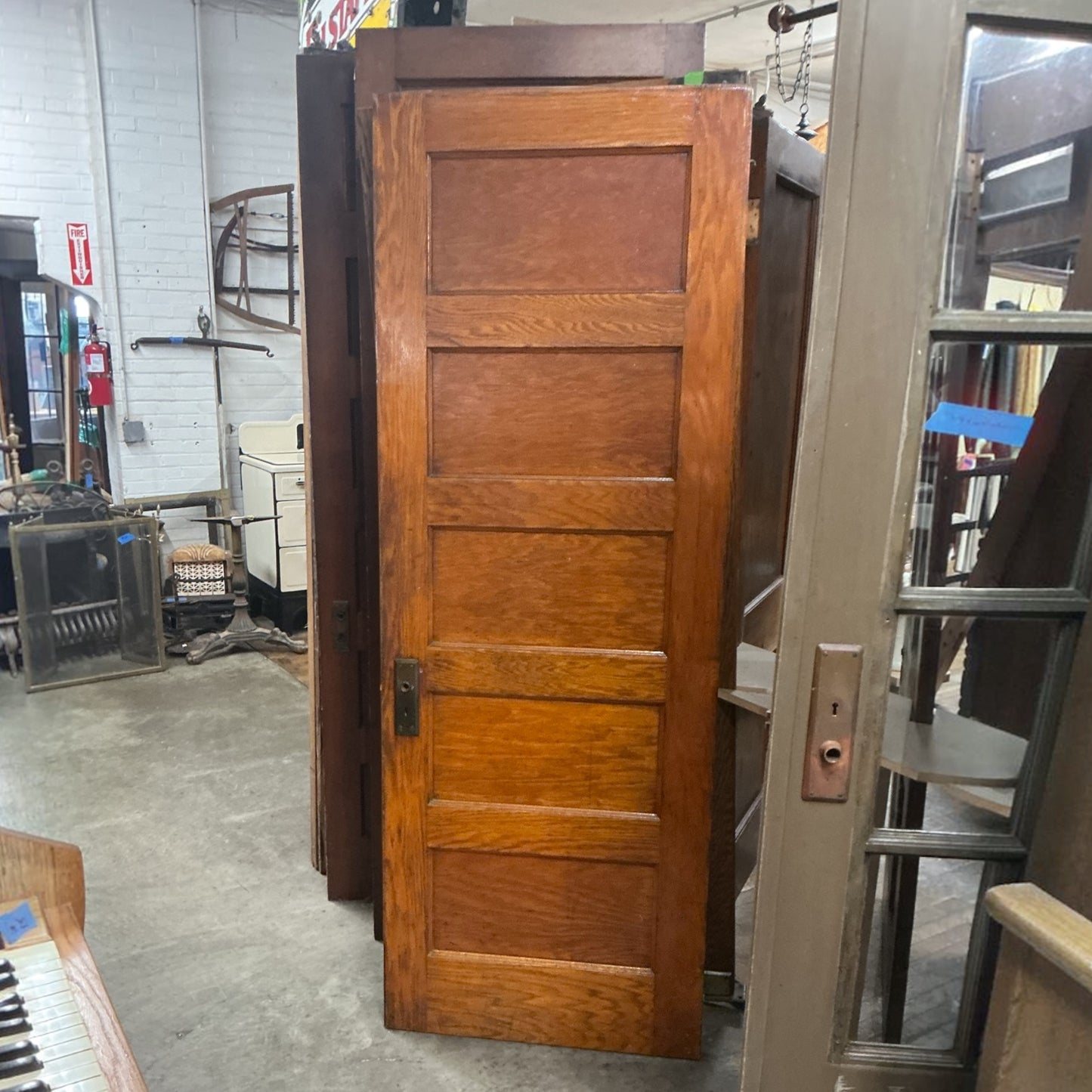 Antique Oak Five Panel Interior Door
