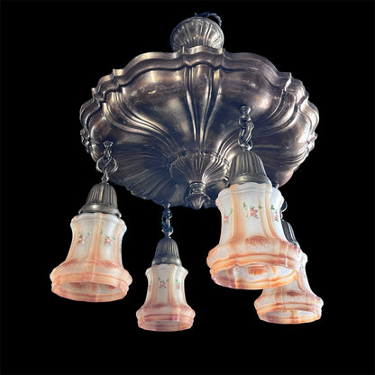Antique Late Victorian/Early Art Deco Chandelier(1920’s)