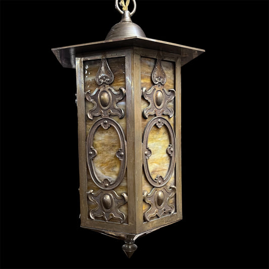 Antique Spanish/Gothic Pendant Light(Rewired)