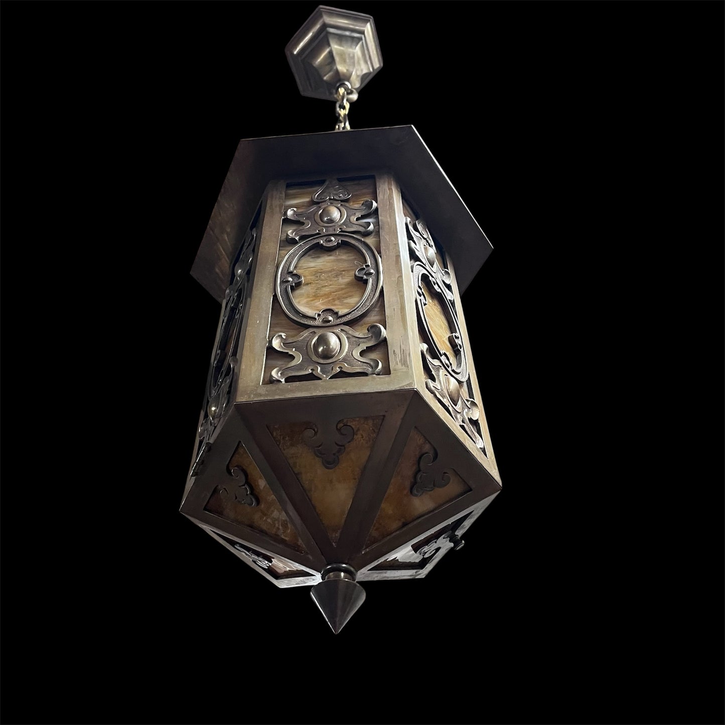 Antique Spanish/Gothic Pendant Light(Rewired)