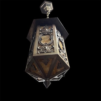 Antique Spanish/Gothic Pendant Light(Rewired)