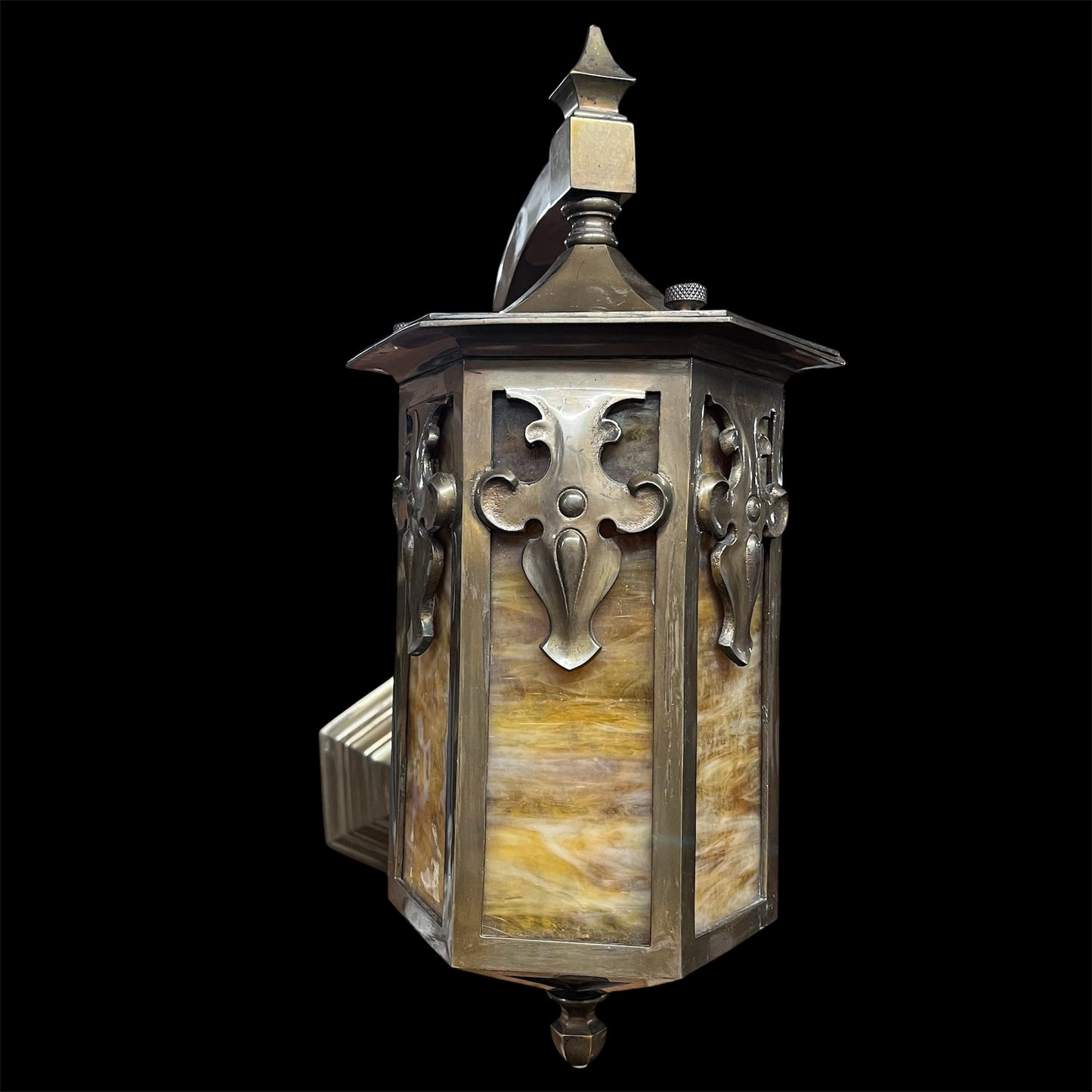 Antique Ornate Spanish/Gothic Sconce(Rewired)