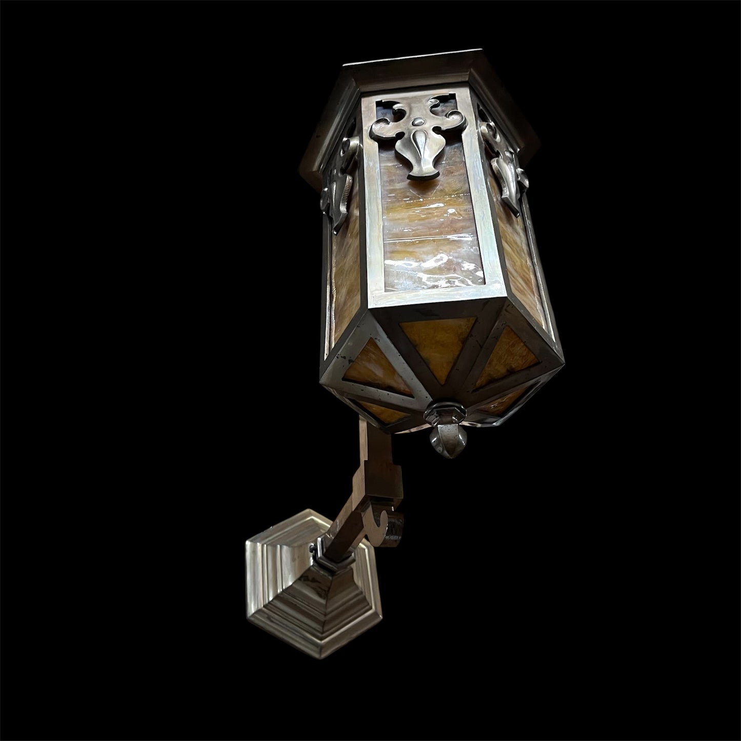 Antique Ornate Spanish/Gothic Sconce(Rewired)