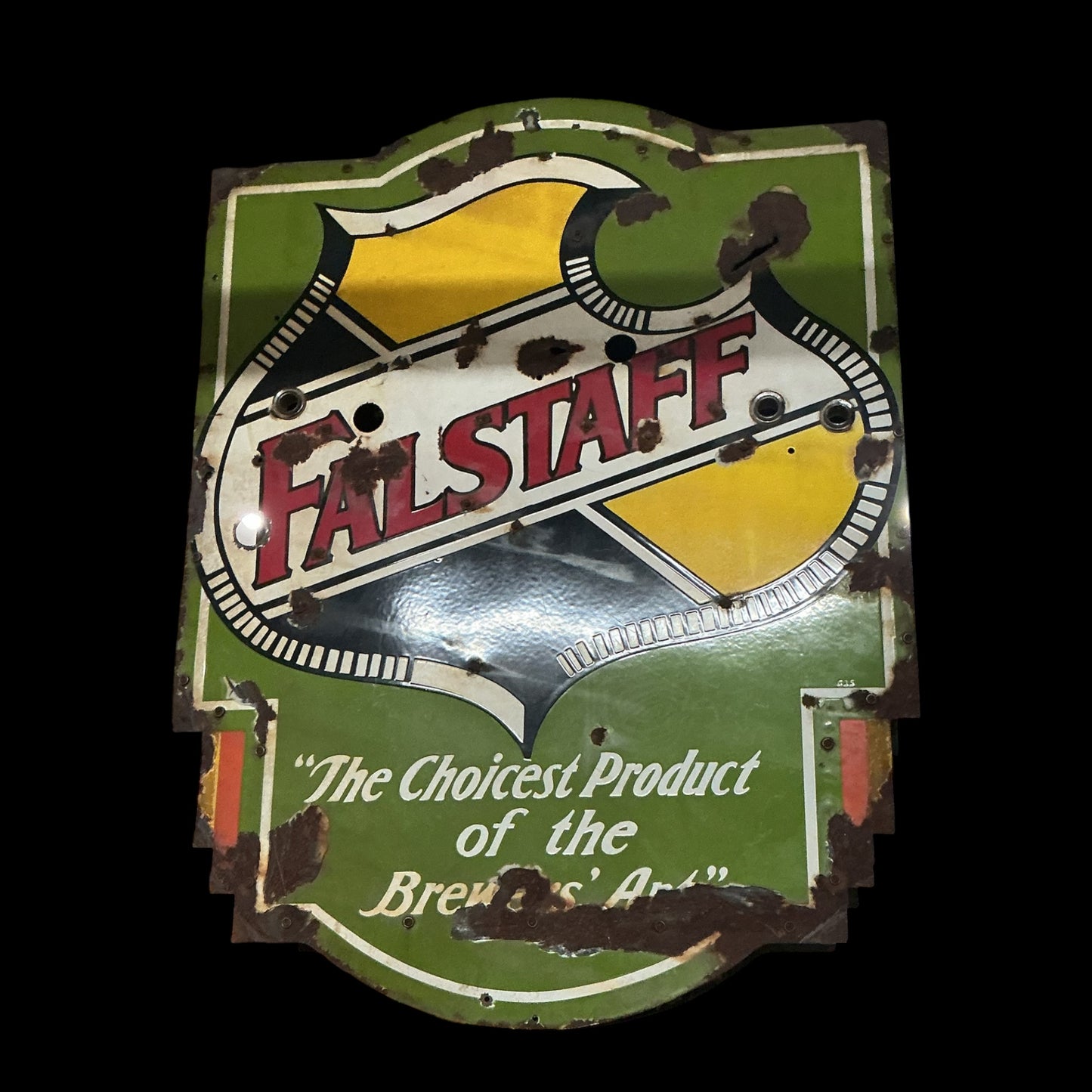 Vintage Falstaff Porcelain Enameled Beer Sign