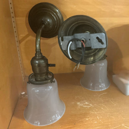 Antique Brass Sconce(Rewired)