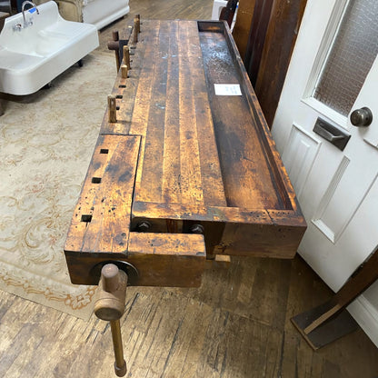 Antique Wood Work Bench