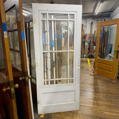 Antique 12 Pane Exterior/Interior Door