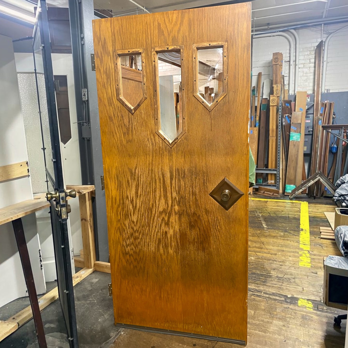 Antique Exterior/Entry Door(Chevrons)
