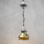 Antique Pendant Light With Quezal Shade(Early 1900’s)       Restored/  Rewired