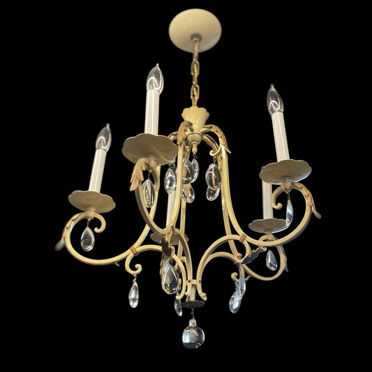Vintage Midcentury ‘Shabby Chic’ Chandelier(Rewired)