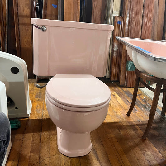 Vintage Mid Century Pink Toilet