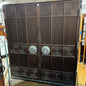 Mid Century Double Entry Doors With Original Hardware and Frame