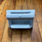 Vintage Light Blue Ceramic Tile-In Wall Mount Bathroom Soap Dish Grab Bar