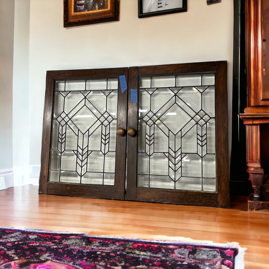 Antique Beveled Leaded Glass