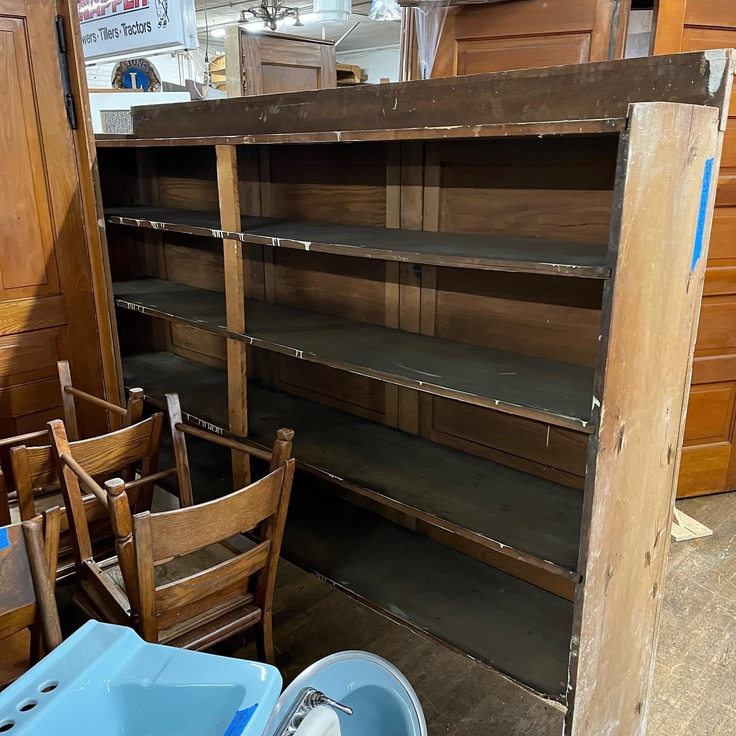 Antique Douglas Fir Cabinet with Original Hardare