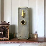 Load image into Gallery viewer, Antique Corbin Heavy Cast Brass Escutcheon Plate with Thumb Turn - Model 7803
