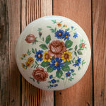 Load image into Gallery viewer, Vintage White Porcelain Floral Door Knob
