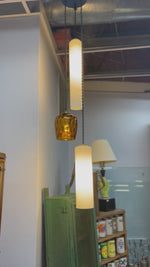 Load and play video in Gallery viewer, Custom Made Mid-Century Pendant Light - New Hardware/Wiring
