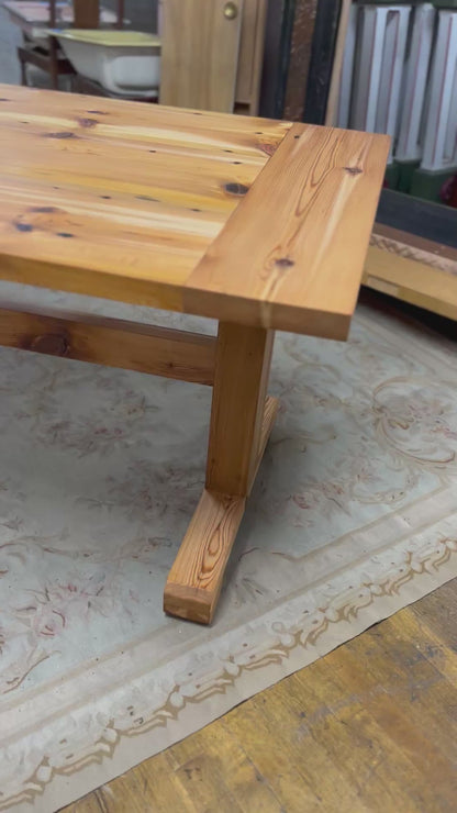 Custom Made Table Made From Reclaimed Antique Pine Table