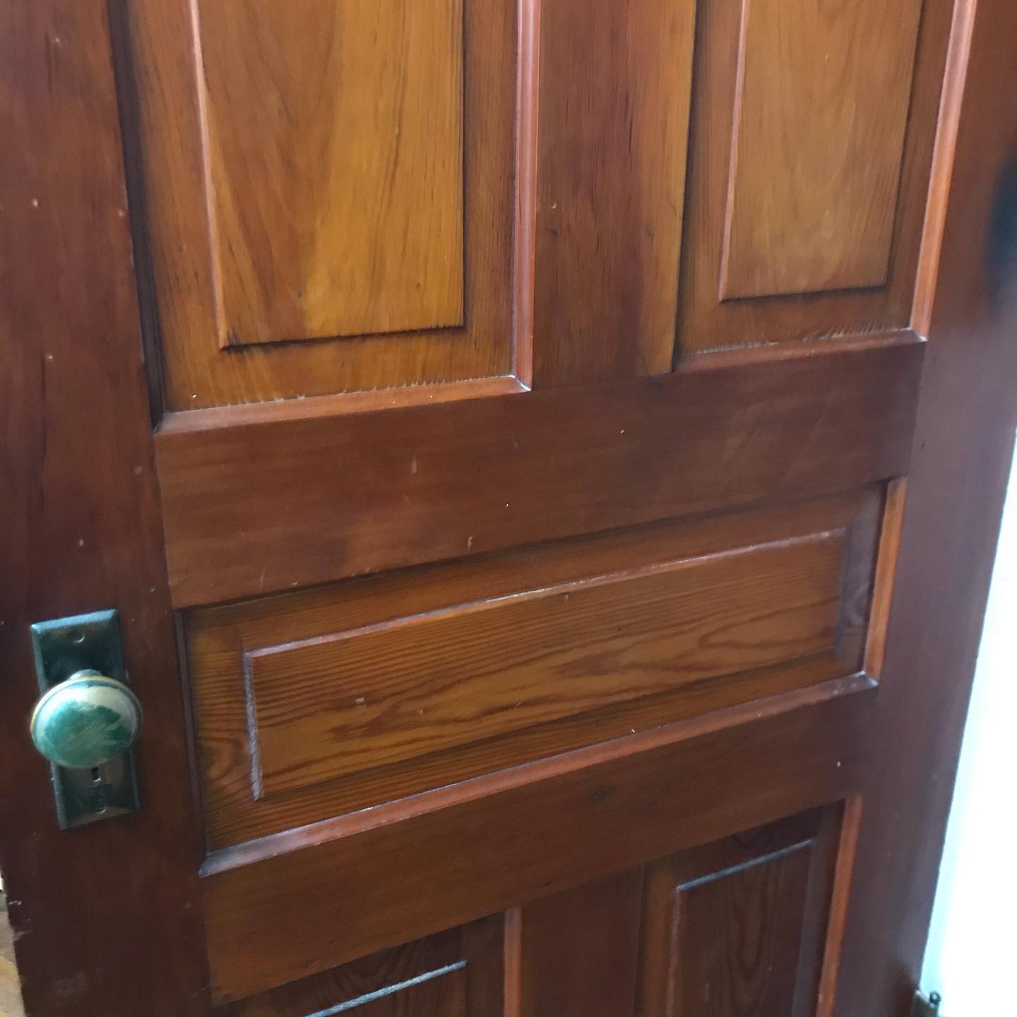 Antique 1880s 8ft. Tall Door with Frame/Jamb