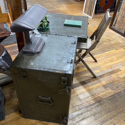 Vintage Military Officer's Field Desk
