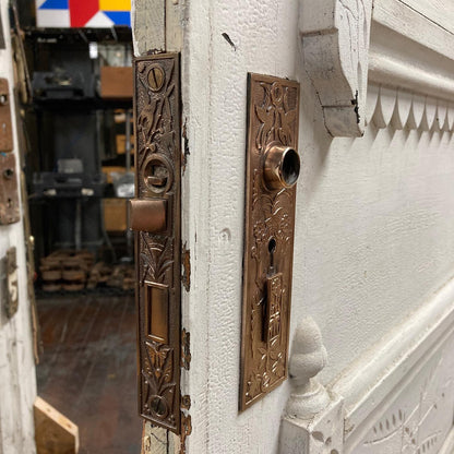 Ornate Antique 1870s Door with Half Glass