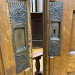 Load image into Gallery viewer, Antique 1890s Pocket Door with Original Brass Hardware
