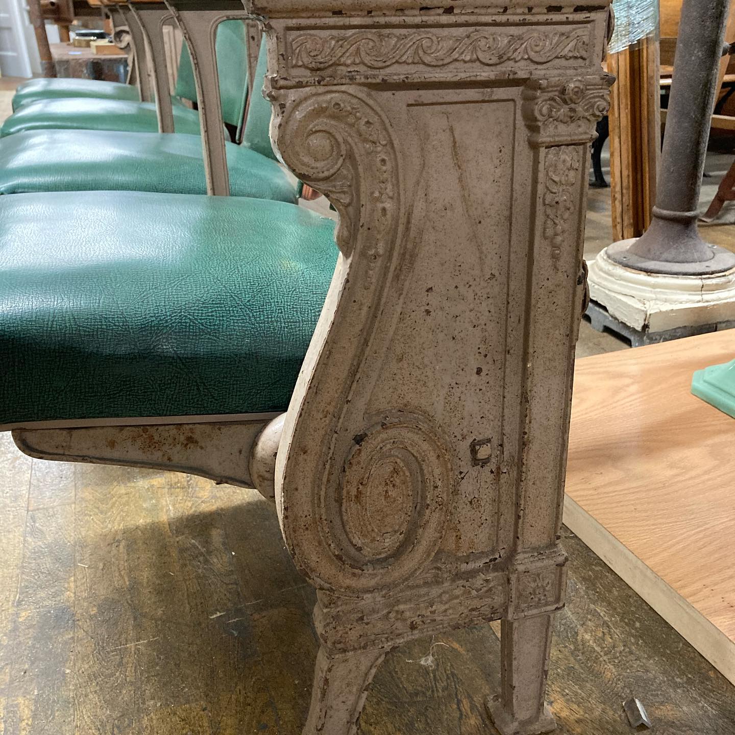 Antique Theatre Seats - Come in rows of 2, 3 or 4 seats