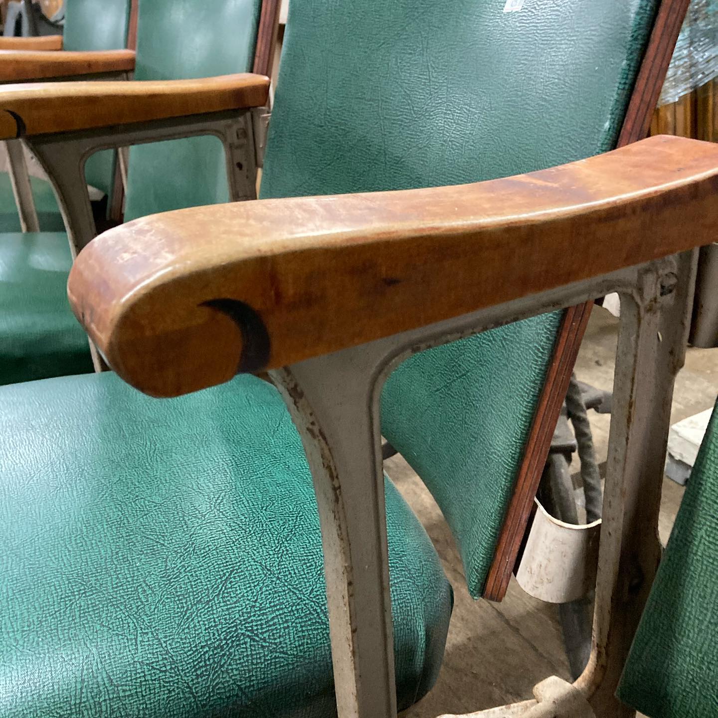 Antique Theatre Seats - Come in rows of 2, 3 or 4 seats