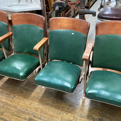 Antique Theatre Seats - Come in rows of 2, 3 or 4 seats