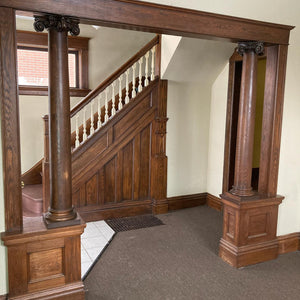 Complete Antique Oak Colonnade