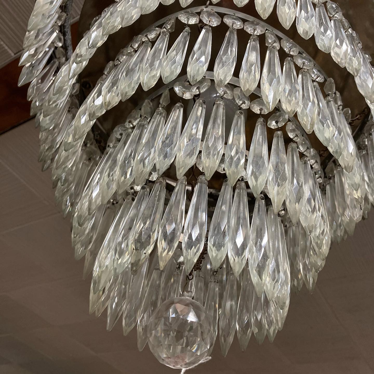 Antique Crystal Chandelier