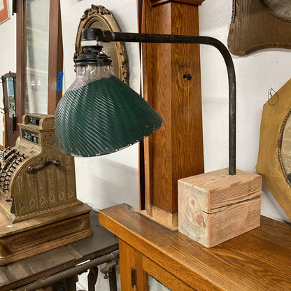 Custom Made 1930s X-Ray Brand Glass Shade Light