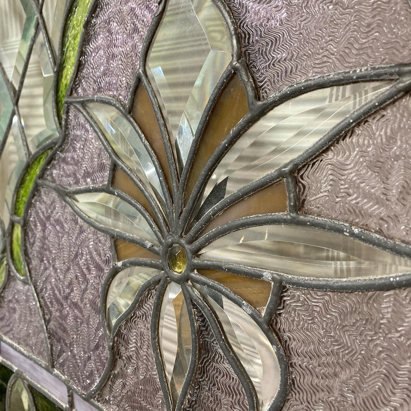 Antique Beveled Stained Glass Windows