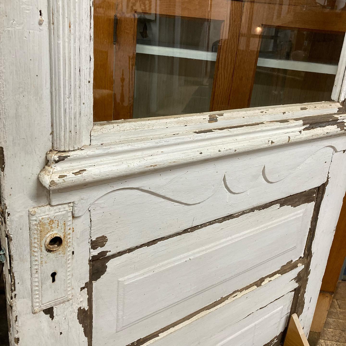 Antique 3/4 Glass Rustic Door