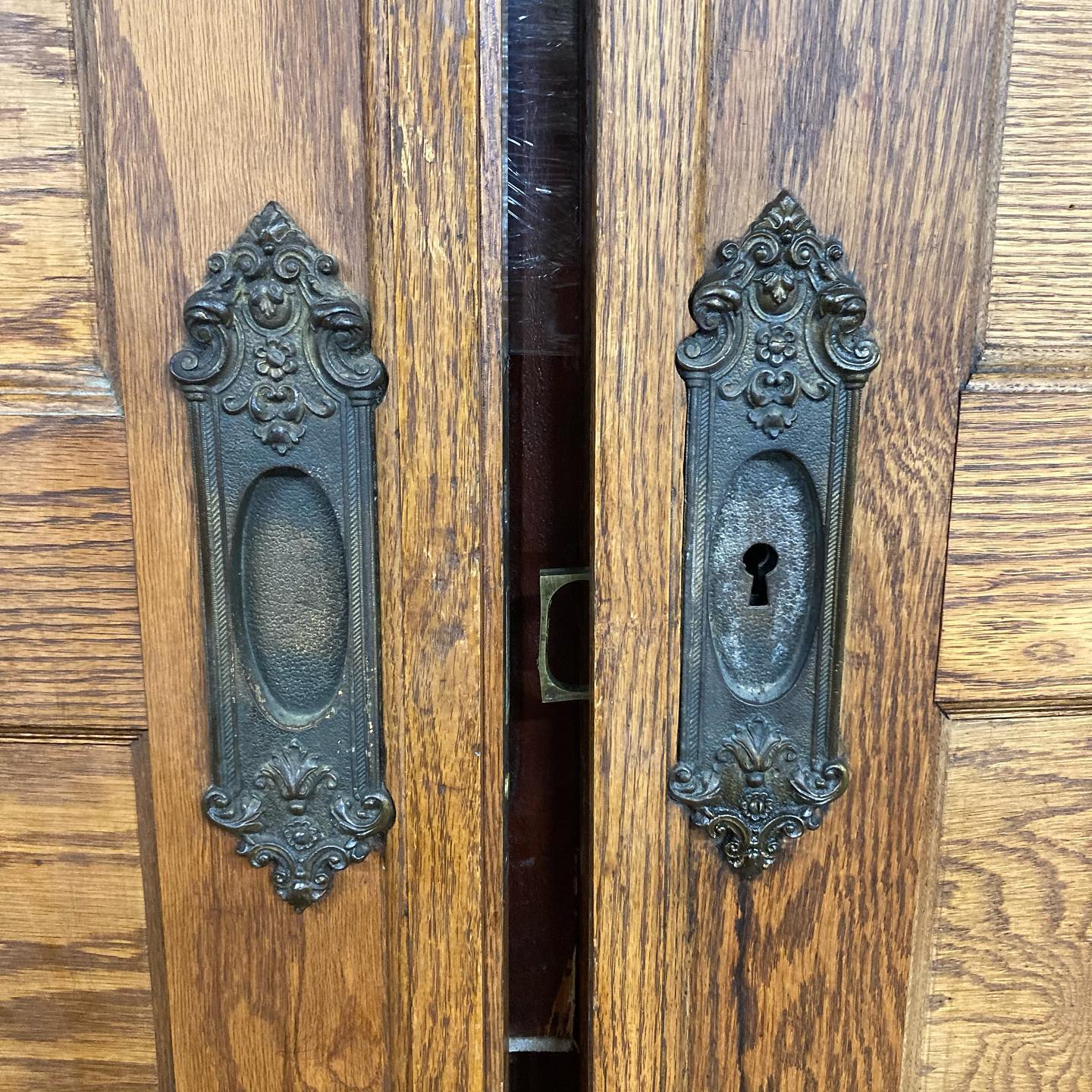 Antique Oak Pocket Doors