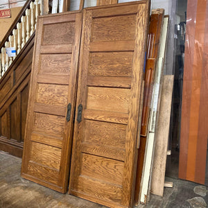 Antique Oak Pocket Doors