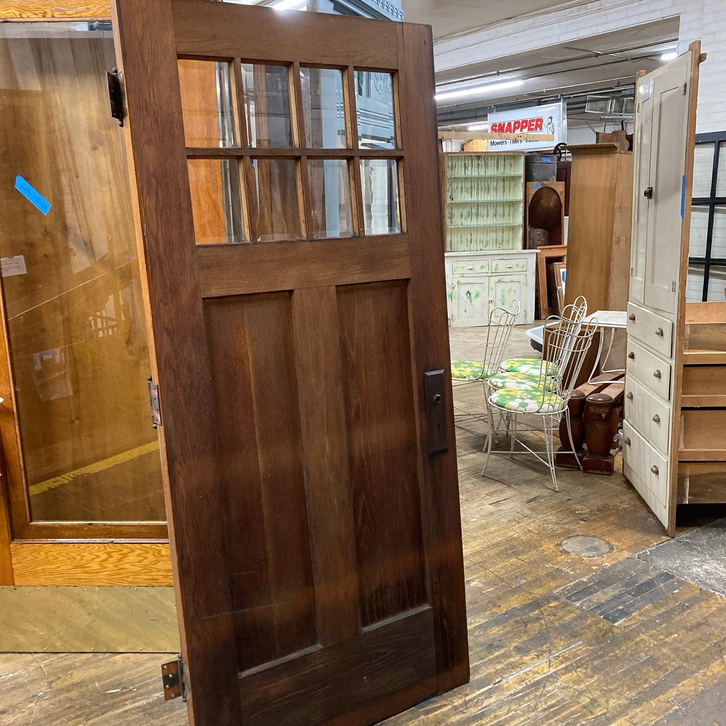 Antique Oak Craftsman Door