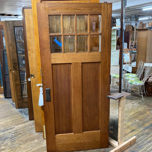 Antique Oak Craftsman Door
