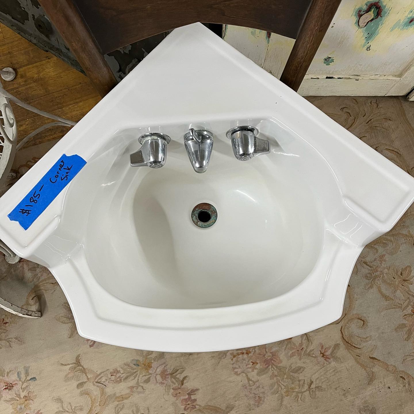 Vintage Corner Sink