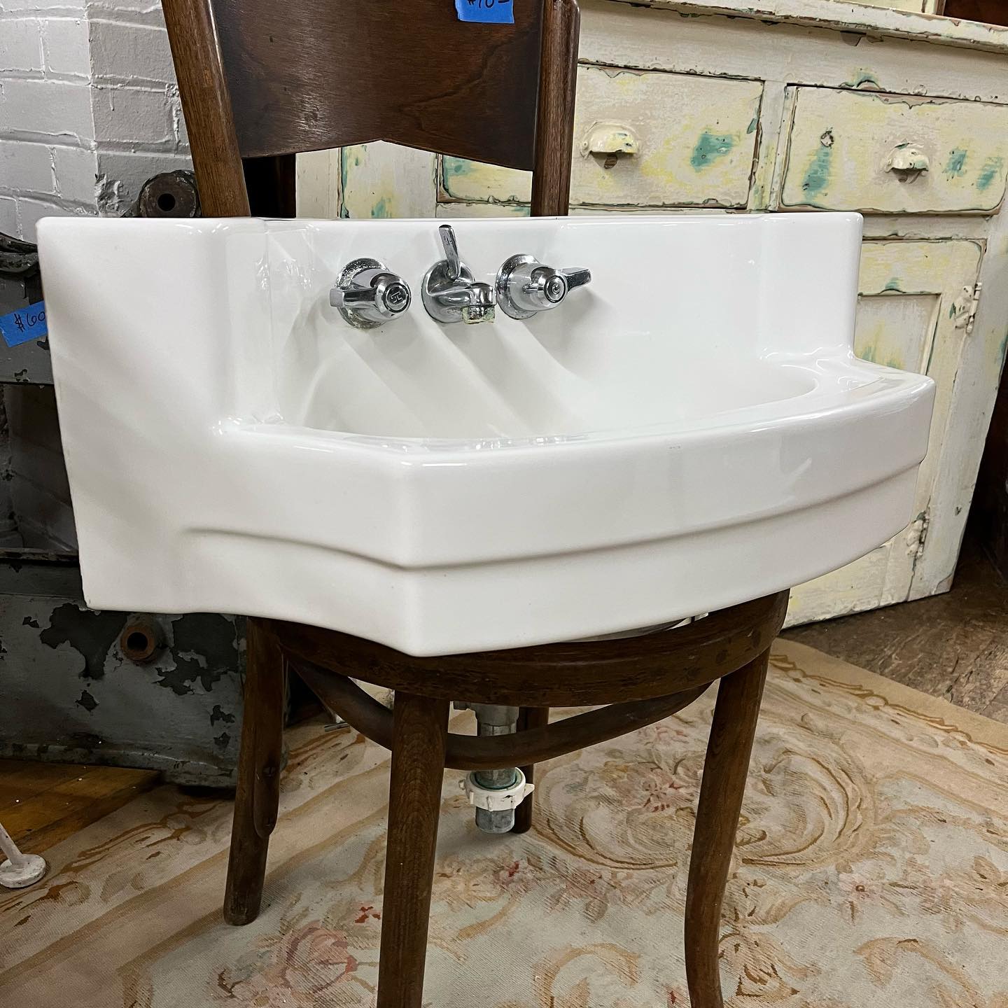 Vintage Corner Sink