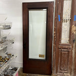 Load image into Gallery viewer, Antique Oak Entry Door with Original Beveled Glass
