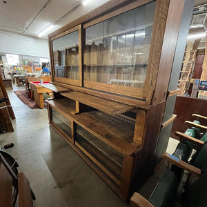 Antique Oak Pharmacy Apothecary Cabinet