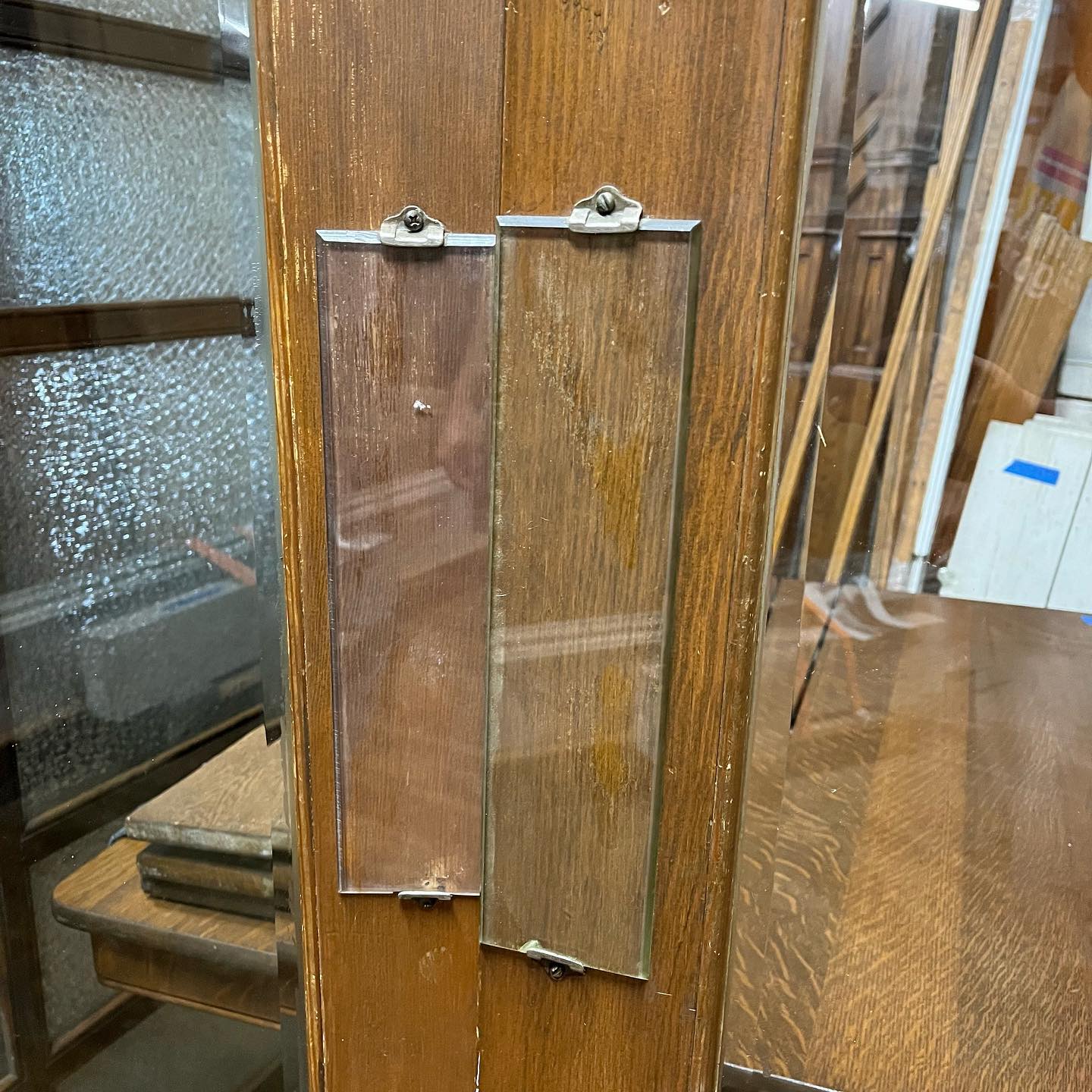 Beveled Glass Swing Doors