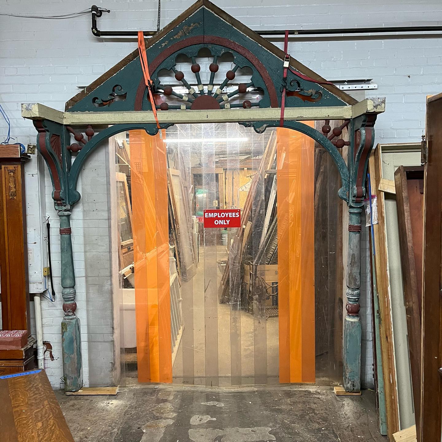 Victorian Front Porch Columns, Peak, and Fret Work