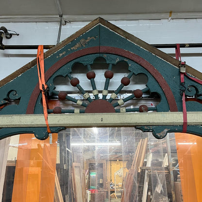 Victorian Front Porch Columns, Peak, and Fret Work